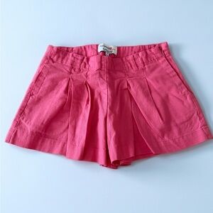Forever 21 Bright Coral Pink Pleated Skort Shorts